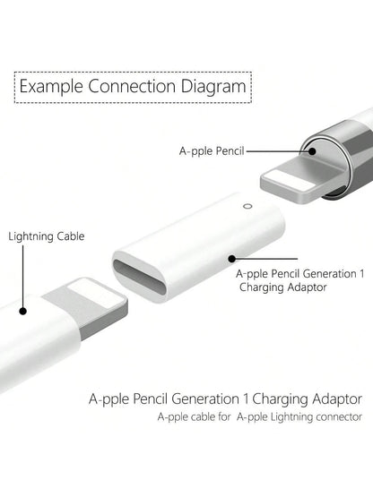 Mini Connector Charging Cable, Compatible With Apple Pencil And Pro Charging Adapter Cable Connector