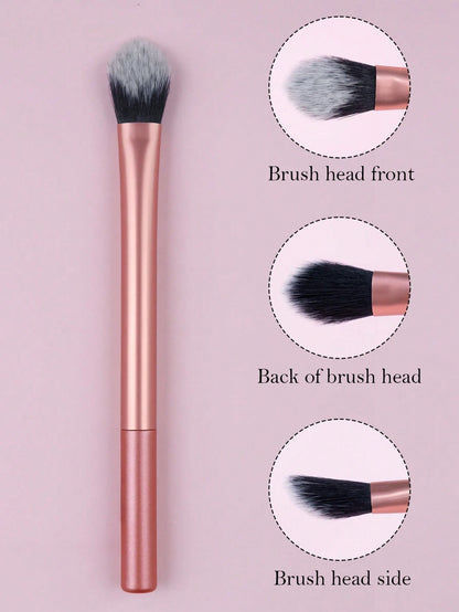 Minimalist Contour Brush, 1Pc Plastic Makeup Brush Cosmetic Brush Makeup Tools For Women,Foundation Brush,Concealer Brush,Blush Brush,Contour Brush,Blush Brush,Bronzer Brush,Powder Brush,Foundation Br