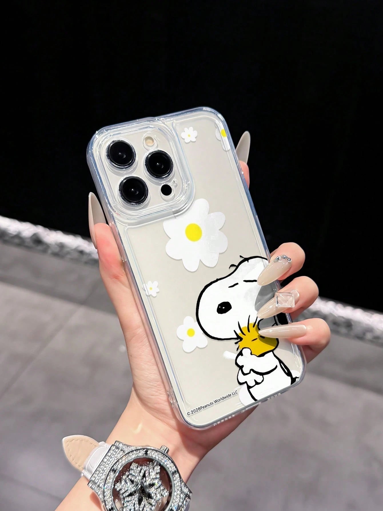 Miniso Genuine Snoopy Transparent Full Coverage Phone Case Compatible With IPhone 17 Pro Max, 17, 16 Pro Max, 15 Pro Max, 16 Pro Max, 14, 13, 12, 11, 14 Pro, 15 Plus, 12 Pro, 16 Plus, XS, 14 Pro Max
