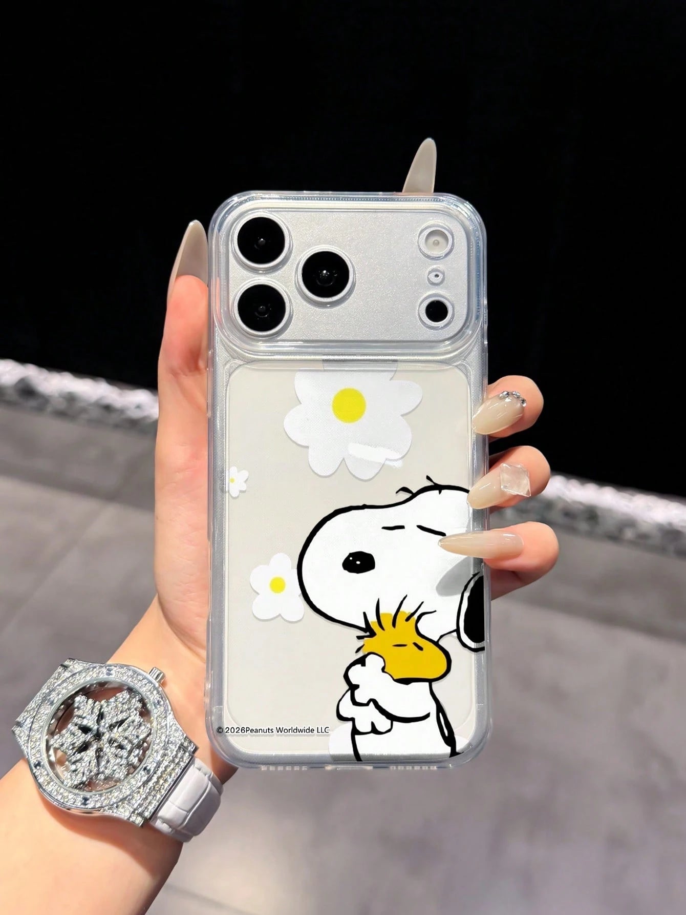 Miniso Genuine Snoopy Transparent Full Coverage Phone Case Compatible With IPhone 17 Pro Max, 17, 16 Pro Max, 15 Pro Max, 16 Pro Max, 14, 13, 12, 11, 14 Pro, 15 Plus, 12 Pro, 16 Plus, XS, 14 Pro Max