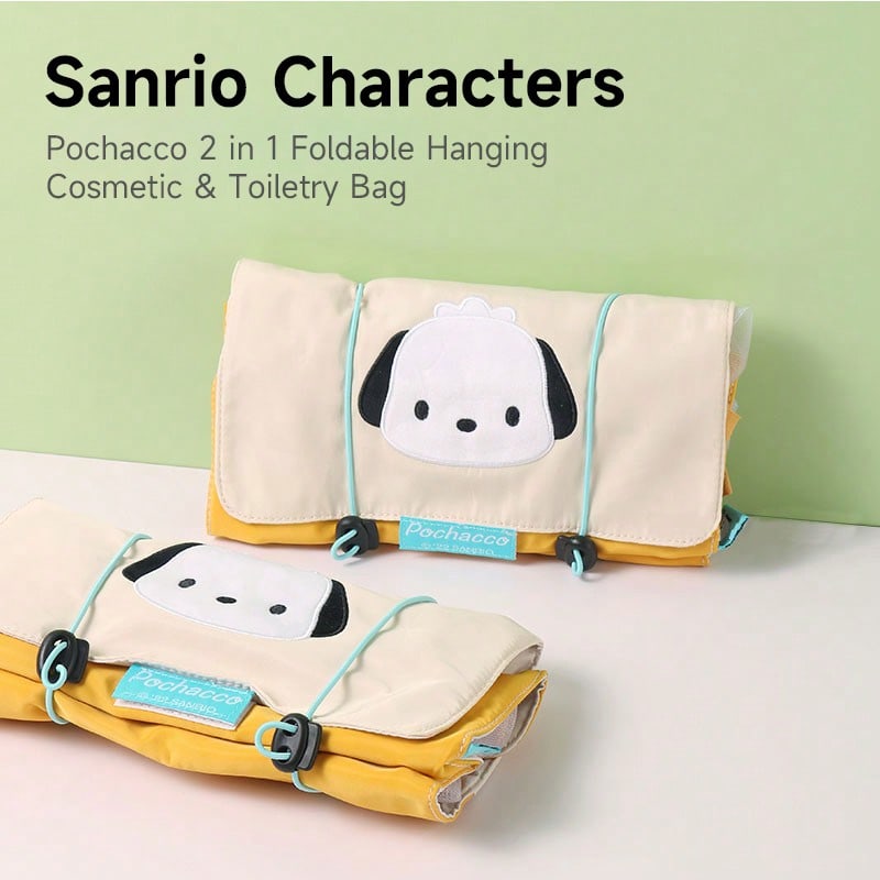 MINISO Sanrio Pochacco Foldable Hanging Makeup & Wash Bag