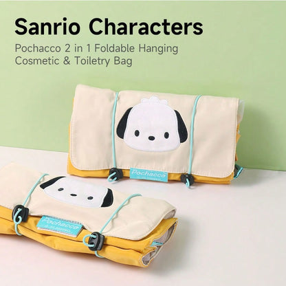 MINISO Sanrio Pochacco Foldable Hanging Makeup & Wash Bag
