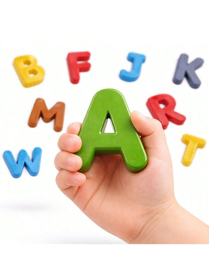 MINKOJA Montessori Alphabet Matching Puzzle, 3D Letter Flash Cards, Educational English Learning Toy For Toddlers & Preschool Kids