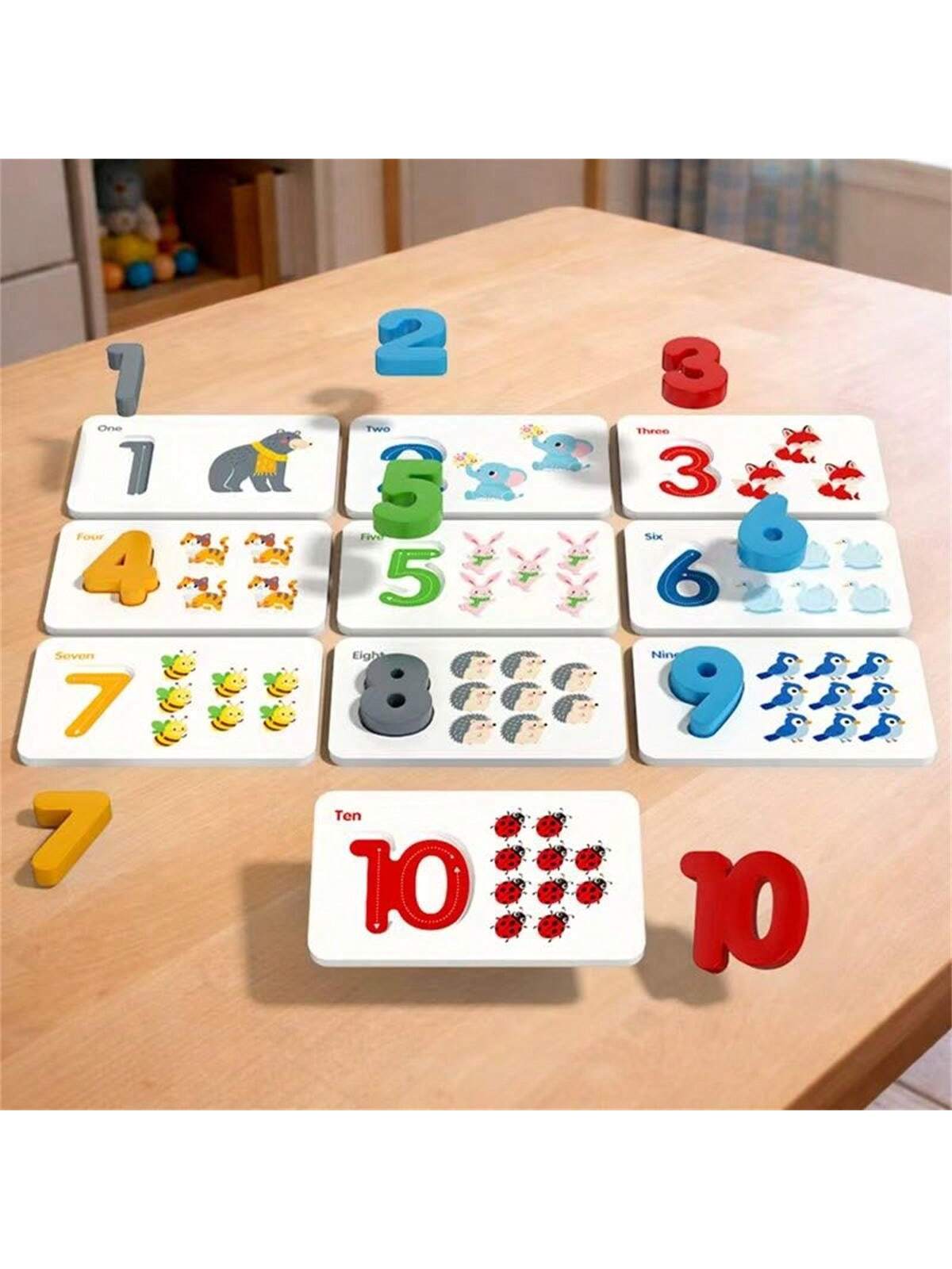 MINKOJA Montessori Alphabet Matching Puzzle, 3D Letter Flash Cards, Educational English Learning Toy For Toddlers & Preschool Kids