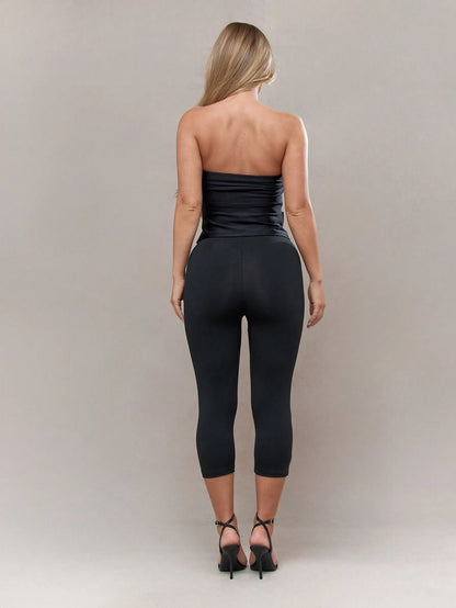 MISSGUIDED Street High Leg Capri Leggings