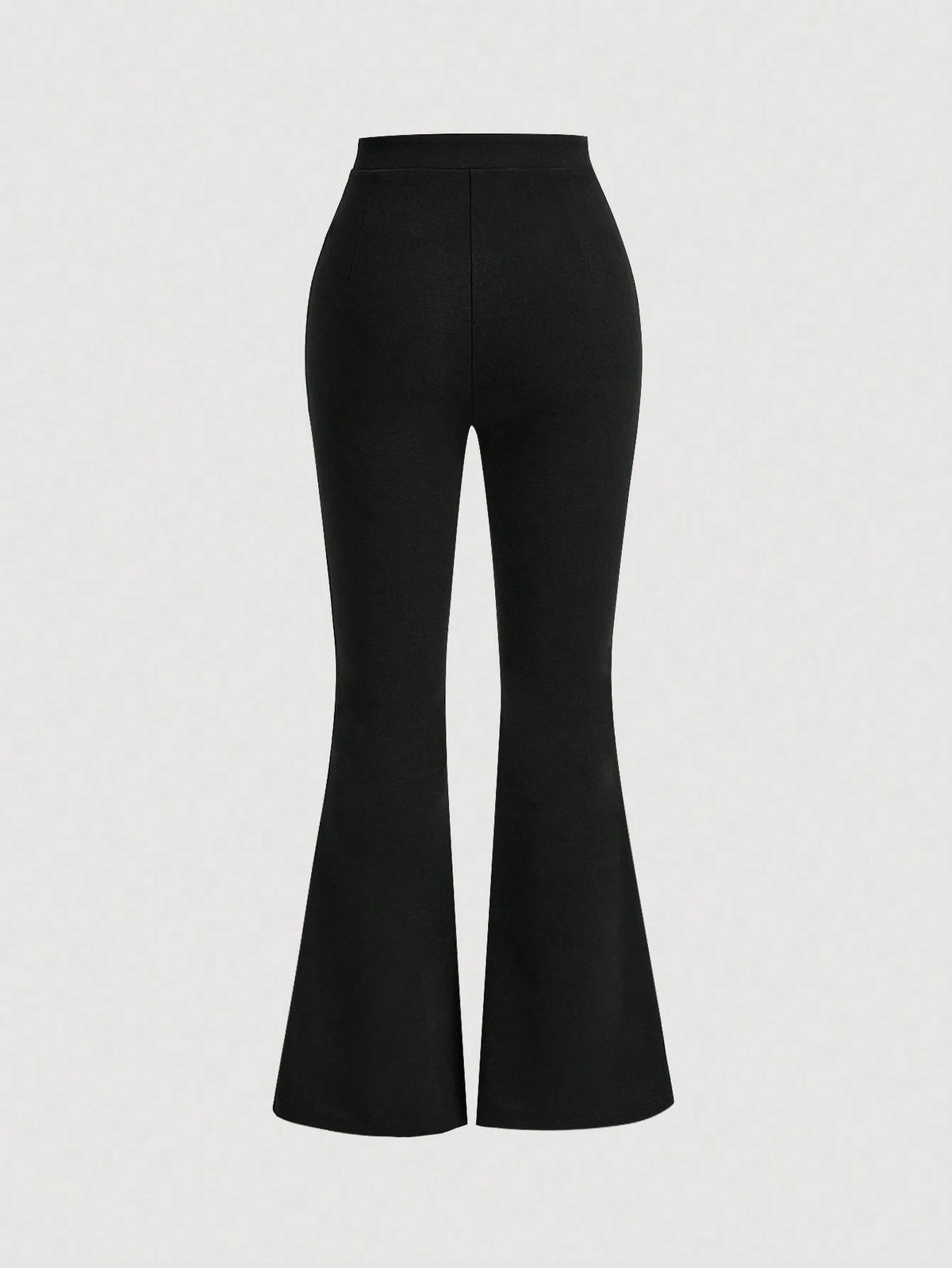 MOD High Waist Flare Leg Black Toothpick Pleats Pants