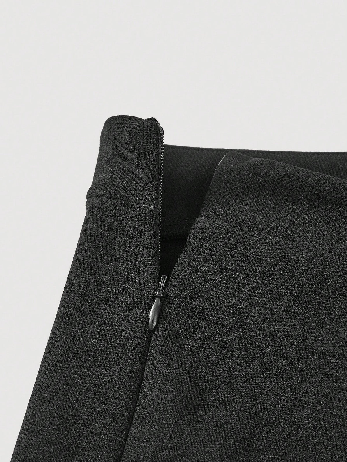 MOD High Waist Flare Leg Black Toothpick Pleats Pants