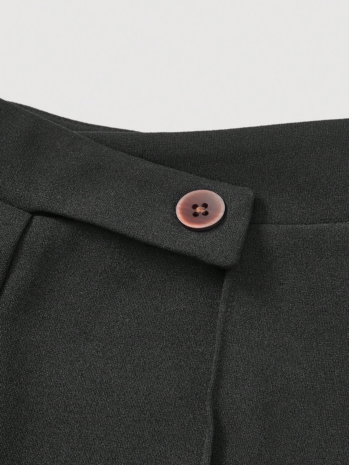 MOD High Waist Flare Leg Black Toothpick Pleats Pants