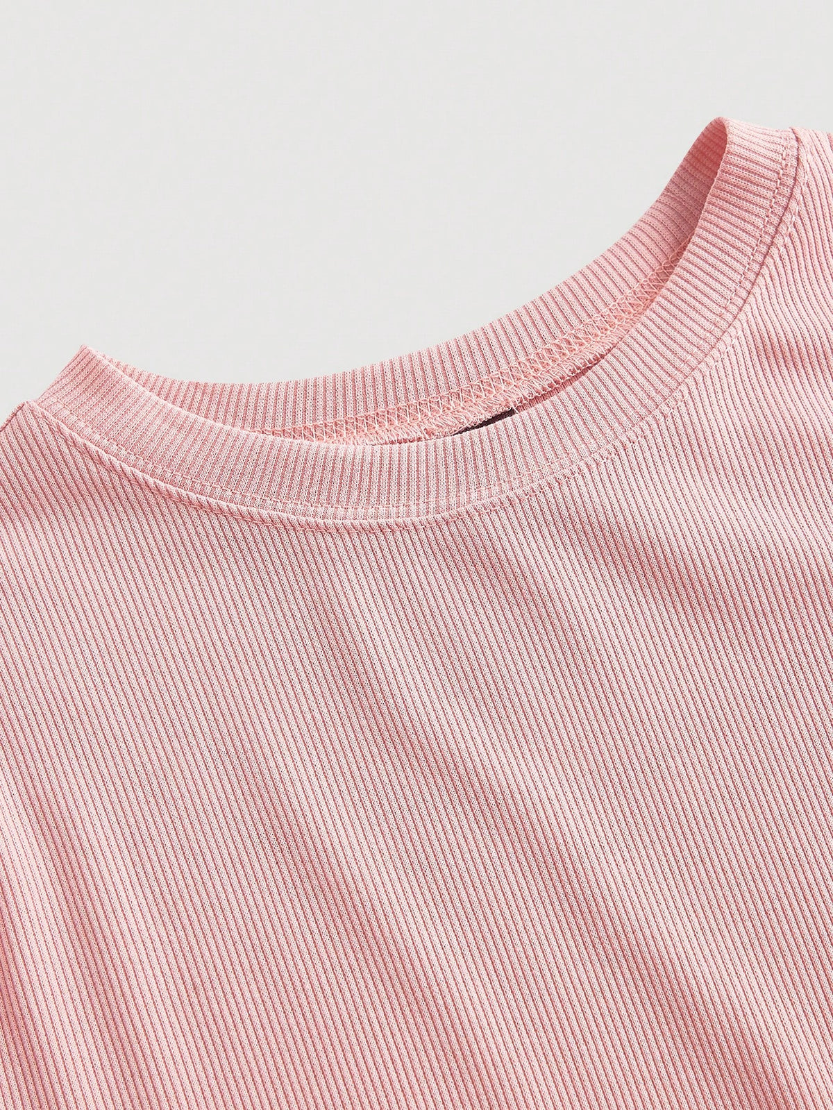 MOD Pink Fishbone Pattern Short Sleeve Mid-Length Dress,Office Outfits For Women,Casual,Vacation Dress,Boho,Work Clothes Women, Wedding Guest Dress