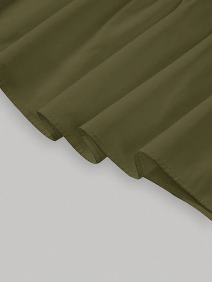 MOD Solid Layered Ruffle Hem Skirt