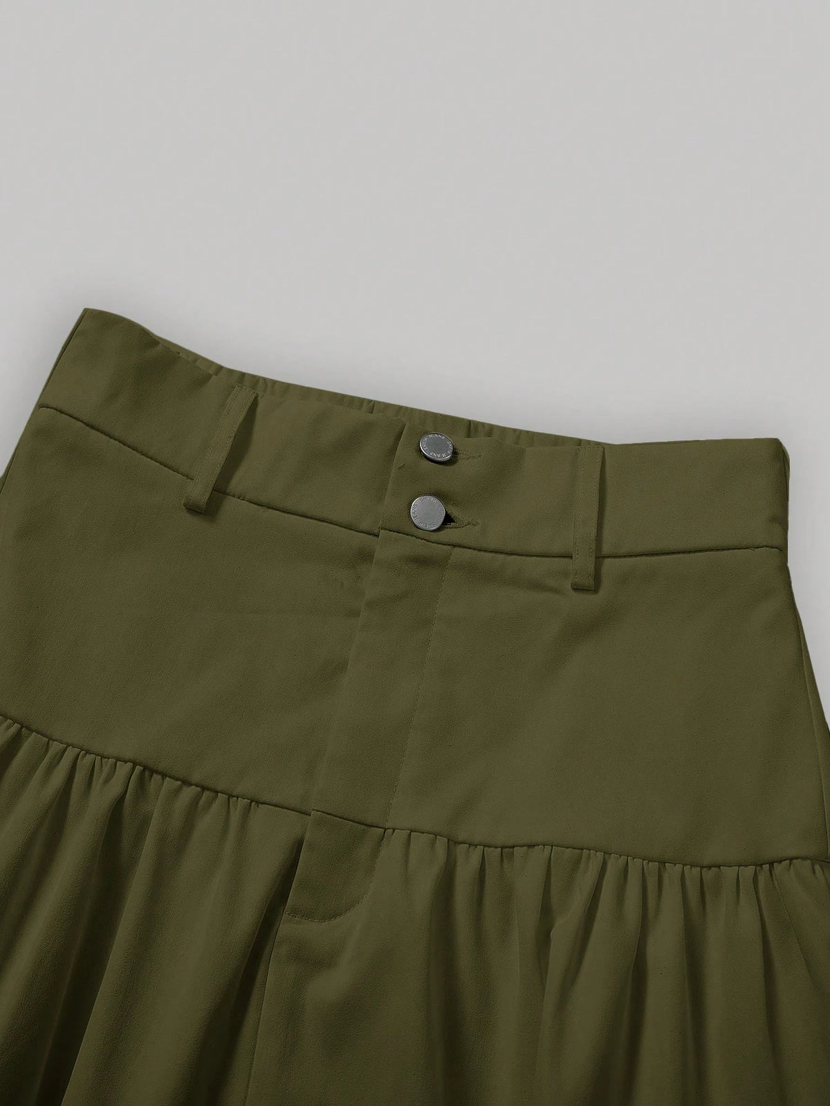 MOD Solid Layered Ruffle Hem Skirt