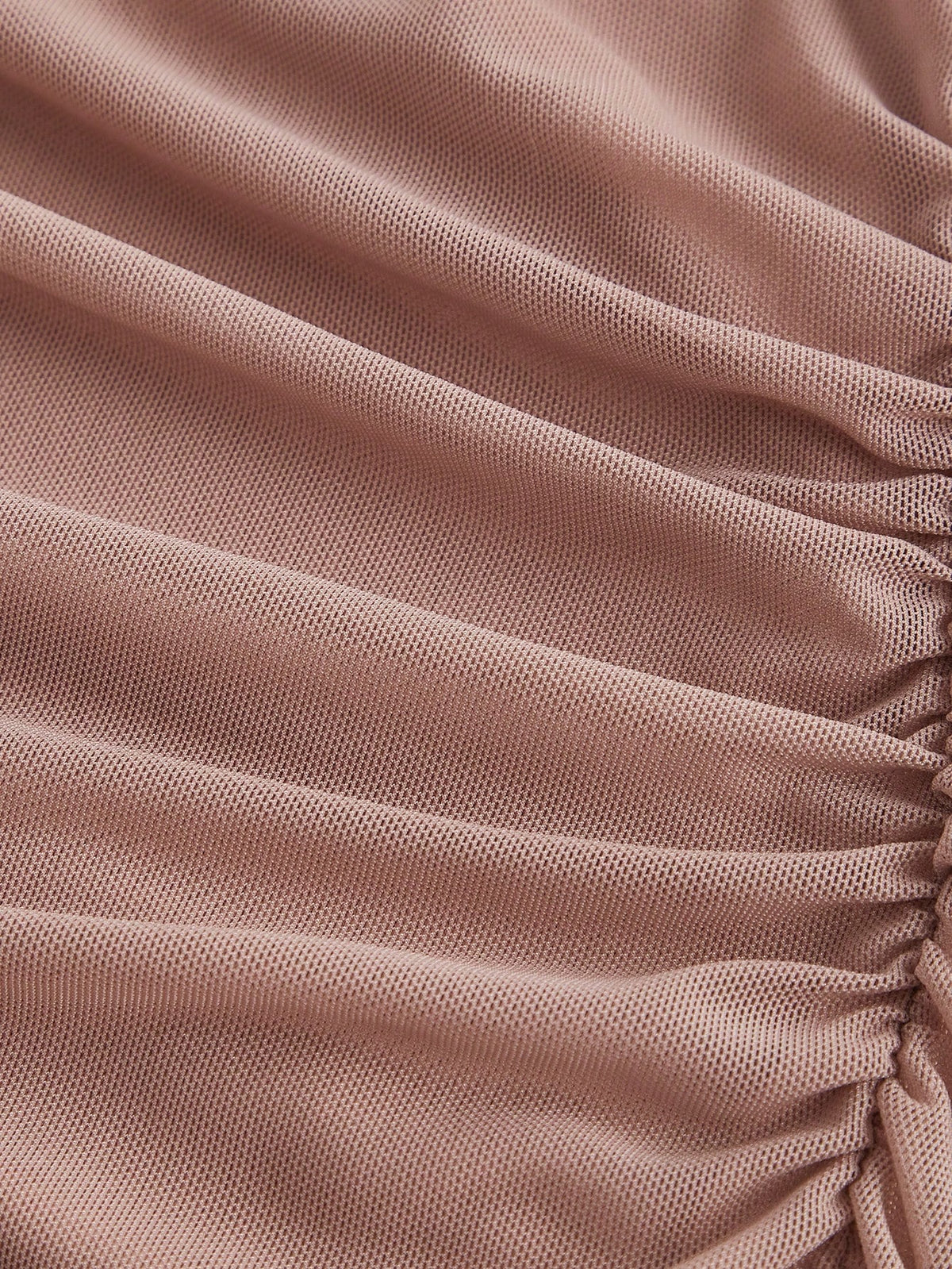 MOD Women Red Plunging Neckline Sash Waist Mesh Panel Midi Dress,Summer Dresses For Women