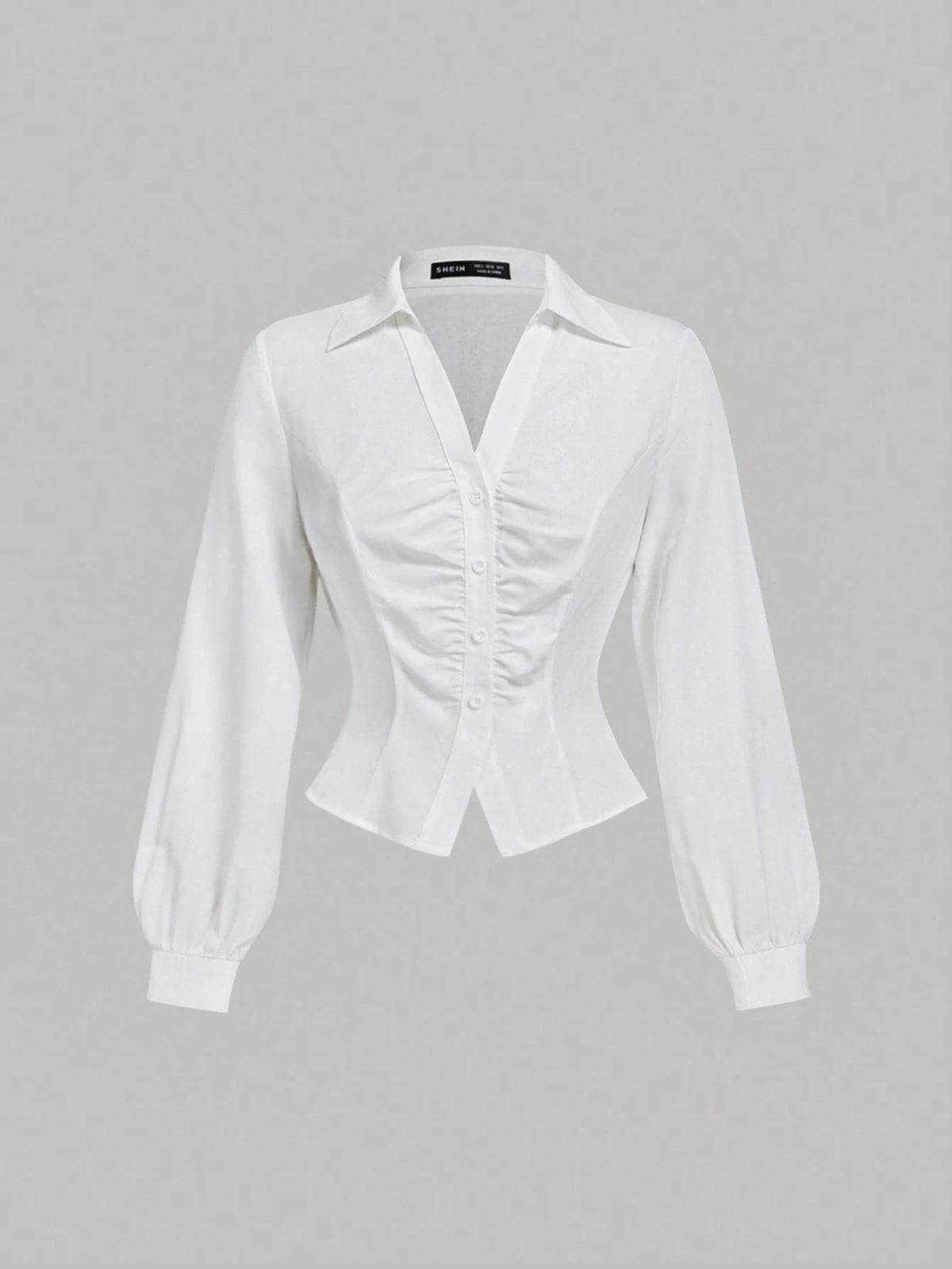 MOD Women's Slim-Fit Long-Sleeve Shirt With Front Pleats, Autumn For Women, Works For Women, Back To School