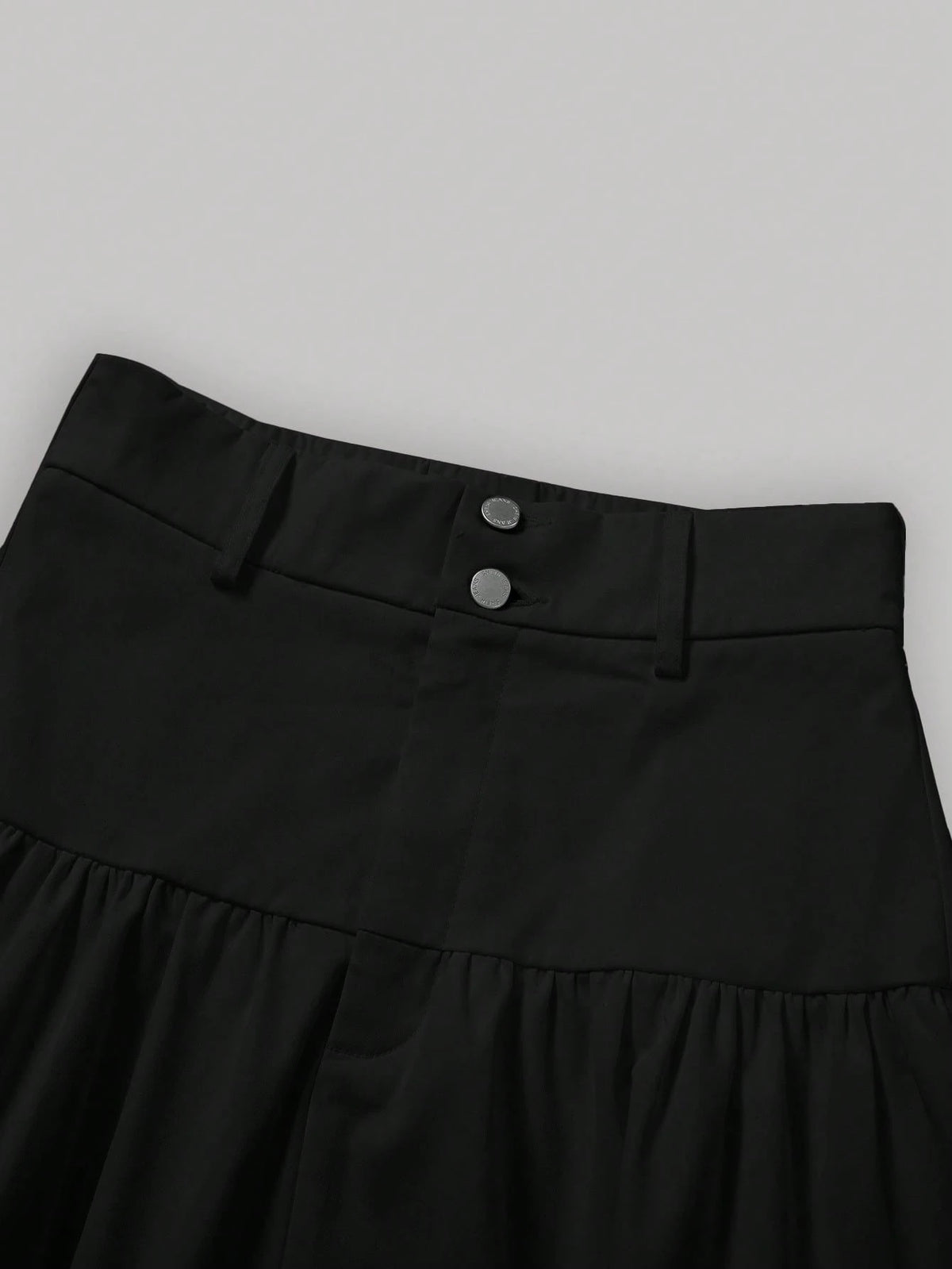 MOD Women's Solid Color Multi-Layers Ruffle Hem Skirt