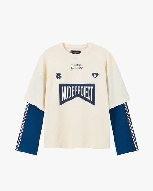 Monza Long-Sleeve Tee Blue
