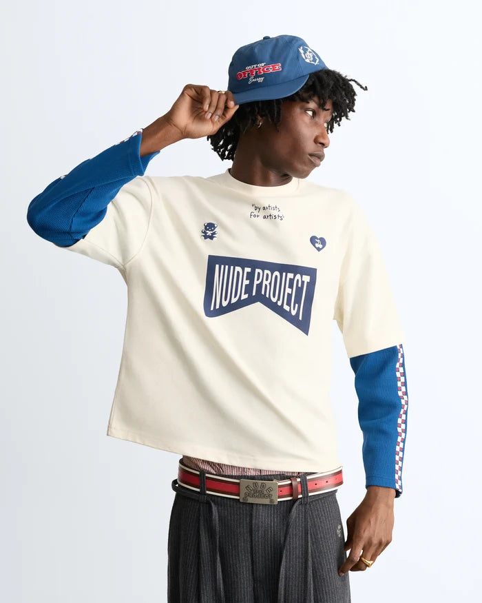Monza Long-Sleeve Tee Blue