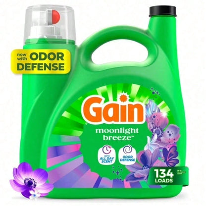 Moonlight Breeze Fresh Laundry Detergent, Odor Defense, Leaves Clothes With Soft, All-Day Floral Scent