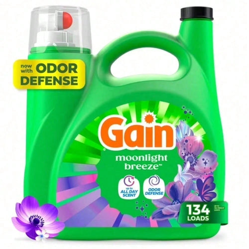 Moonlight Breeze Fresh Laundry Detergent, Odor Defense, Leaves Clothes With Soft, All-Day Floral Scent