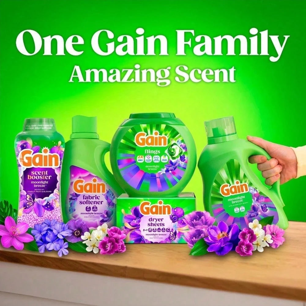 Moonlight Breeze Laundry Beads| Strong Deodorization And Fragrance Lock, 2 Times The Cleaning Power Of OXI, Color Protection And Lasting Fragrance
