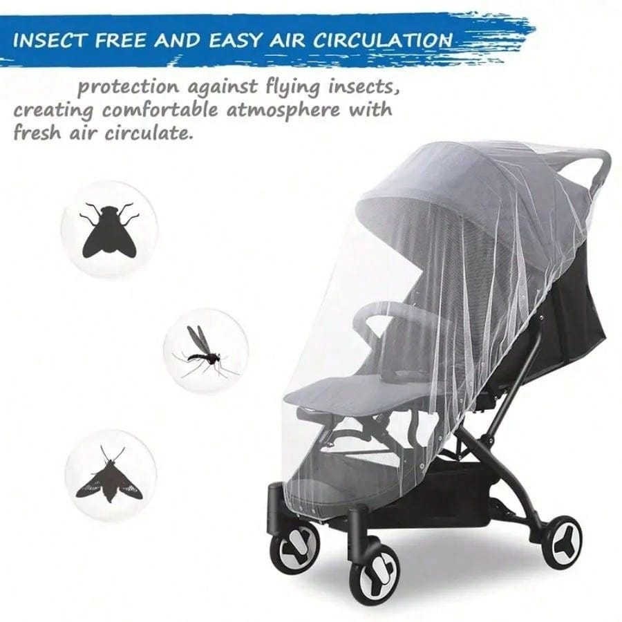 Mosquito Net For Stroller- Baby Stroller Mosquito Net- Perfect Bug Net For Strollers, Bassinets, Cradles, Playards, Pack N Plays And Portable Mini Crib