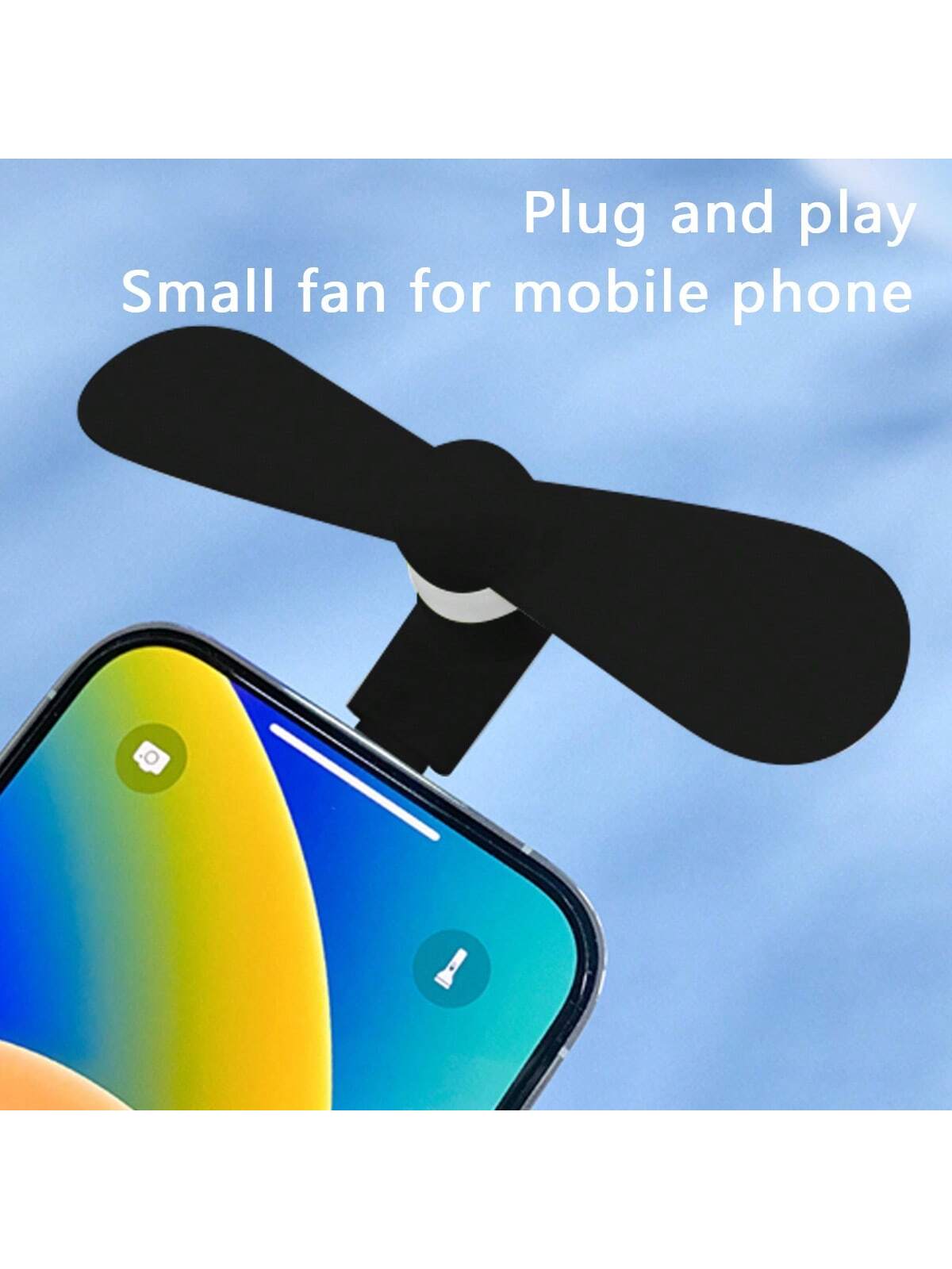 Multi-Color Options USB Phone Mini Fan, 3-In-1 Android/Type-C/Apple Handheld Portable Small Fan Compatible With IPhone For Summer Holiday Portable Fan
