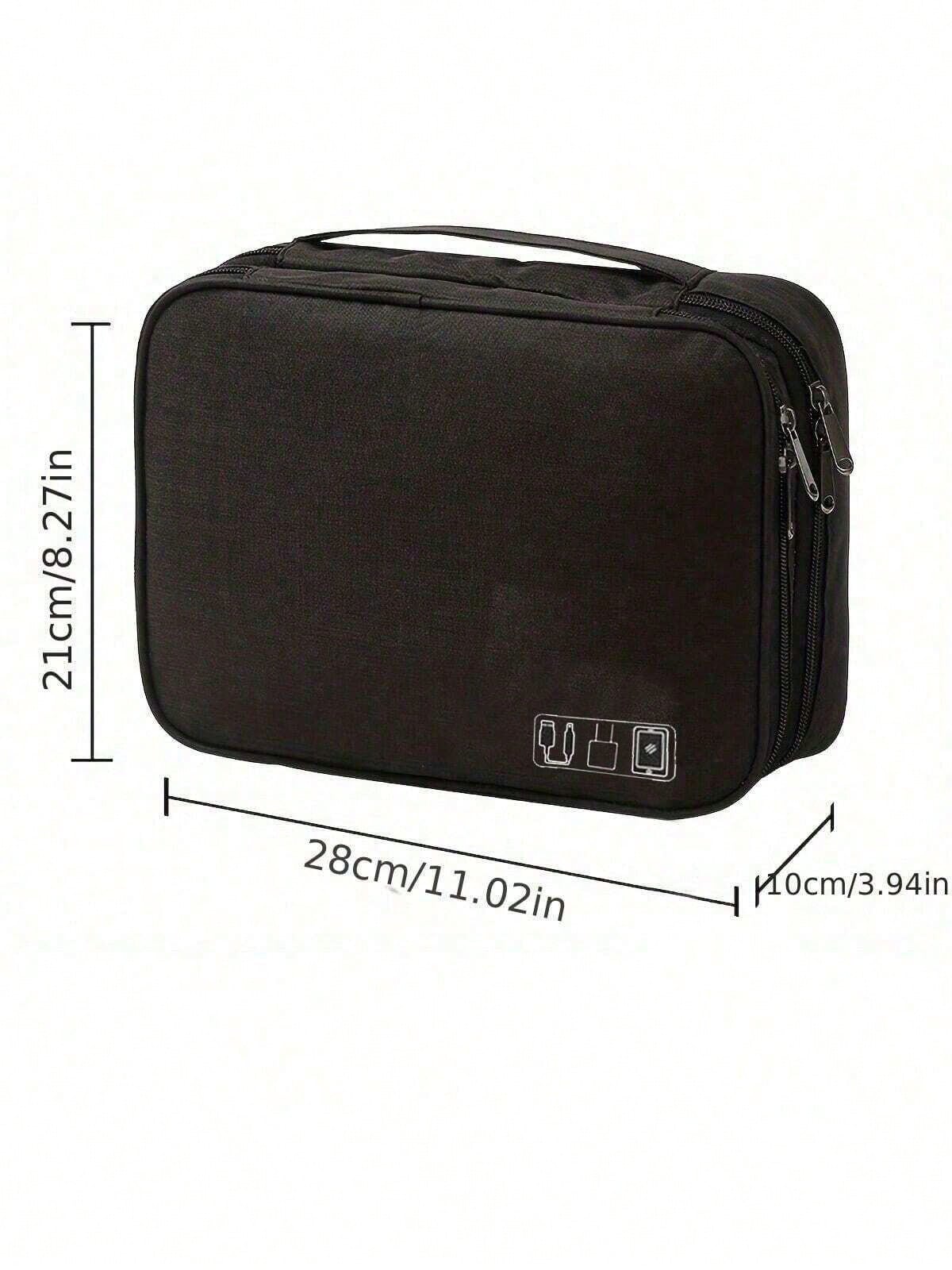 Multi-Layer Travel Digital Accessories Organizer; Power Bank, Earphone, Camera Cable Storage Box; Multifunctional Divider Bag For Phone, Laptop, Electronics School College Electronic Bag Portable Char