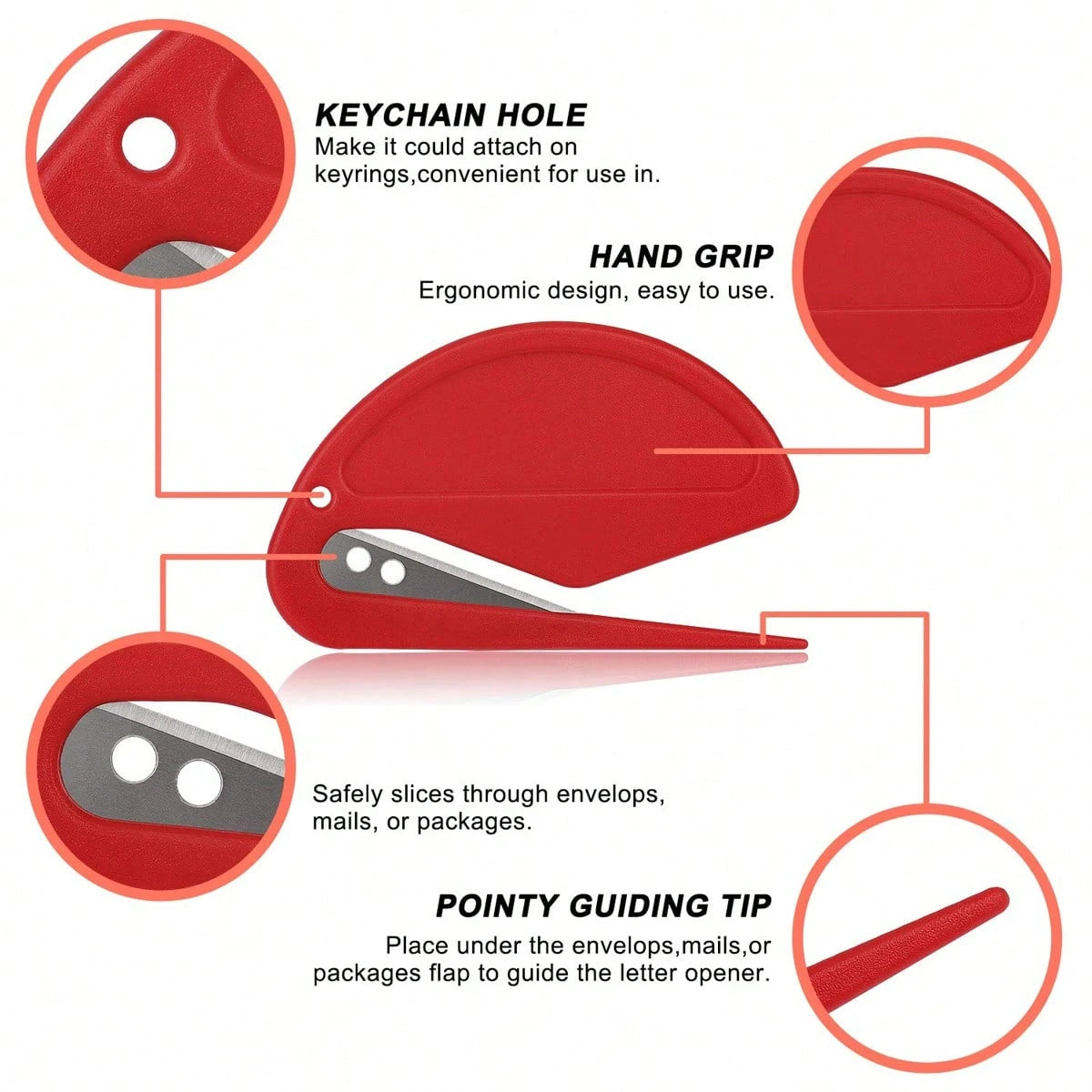 Multifunctional Envelope Cutter, Portable Cutting Tool. Cute Shaped Scissors And Portable Package Opener- Perfect For Students And Office Use, Fun Design, Durable