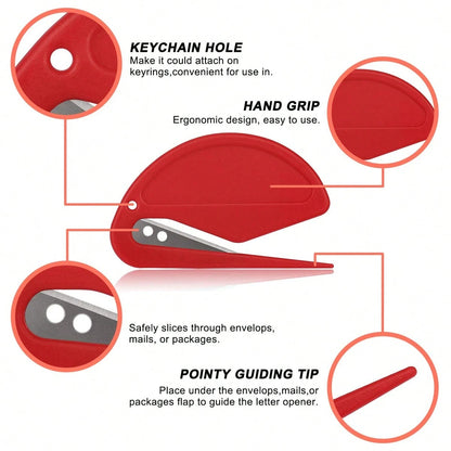 Multifunctional Envelope Cutter, Portable Cutting Tool. Cute Shaped Scissors And Portable Package Opener- Perfect For Students And Office Use, Fun Design, Durable