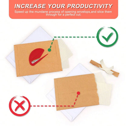 Multifunctional Envelope Cutter, Portable Cutting Tool. Cute Shaped Scissors And Portable Package Opener- Perfect For Students And Office Use, Fun Design, Durable