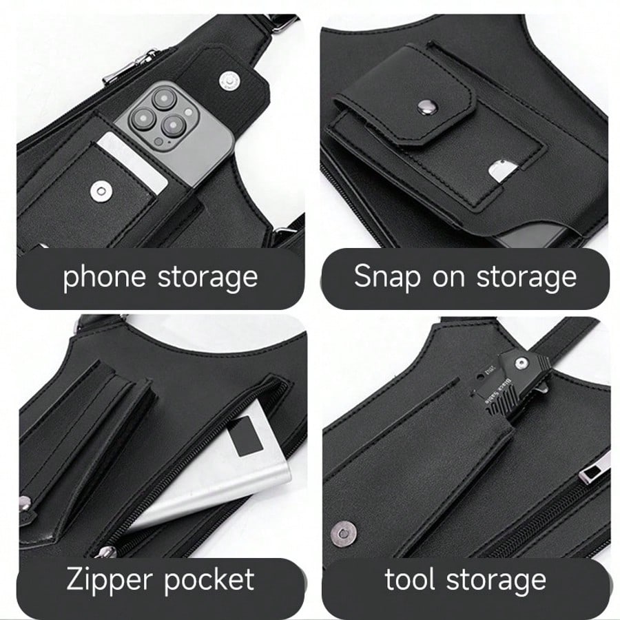 Multifunctional Tactical Chest Bag: Cross-Strap Design, Hands-Free, Combining Functionality And Fashion