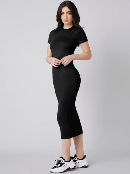Mulvari Solid Bodycon Dress