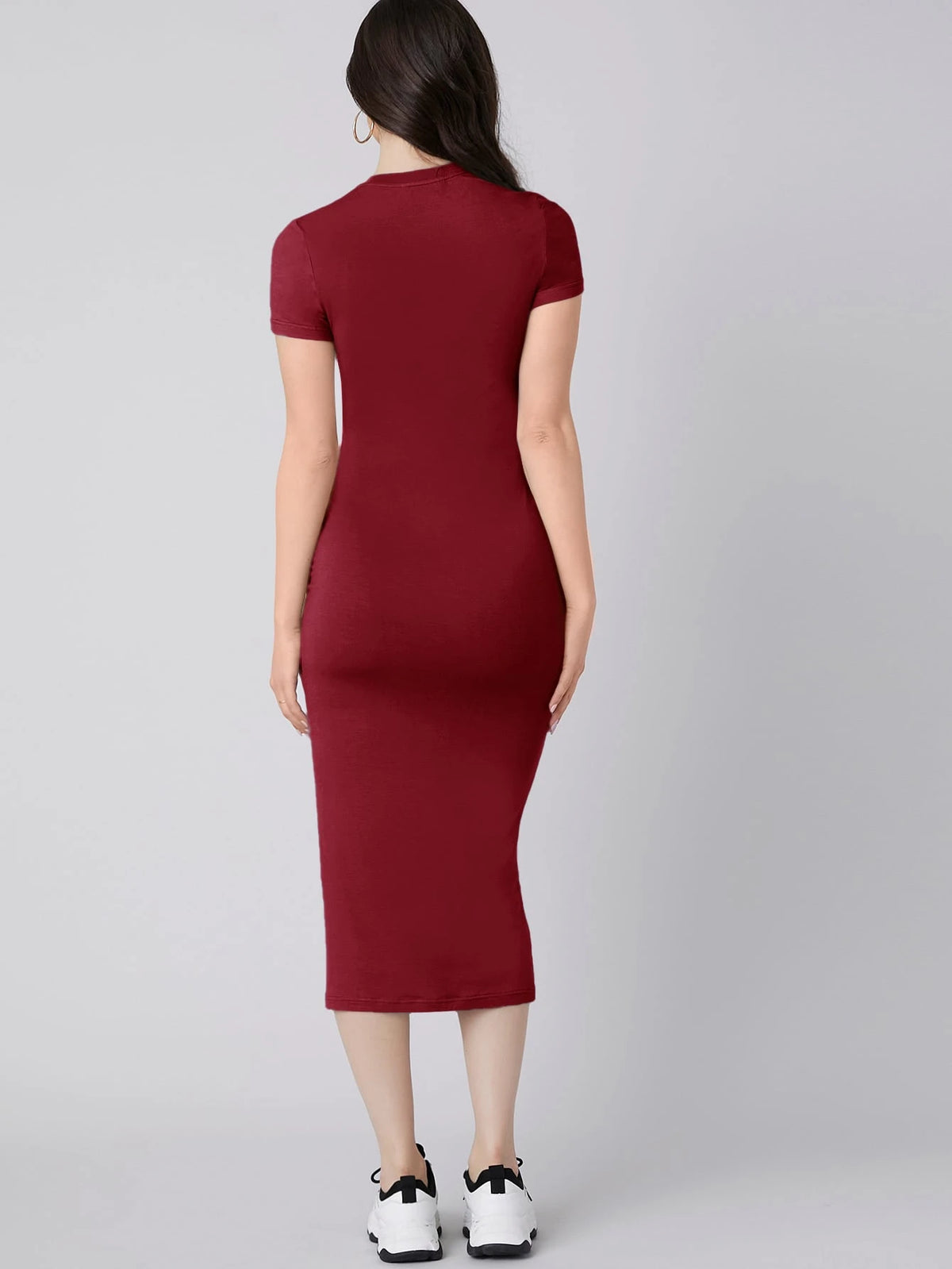 Mulvari Solid Bodycon Dress