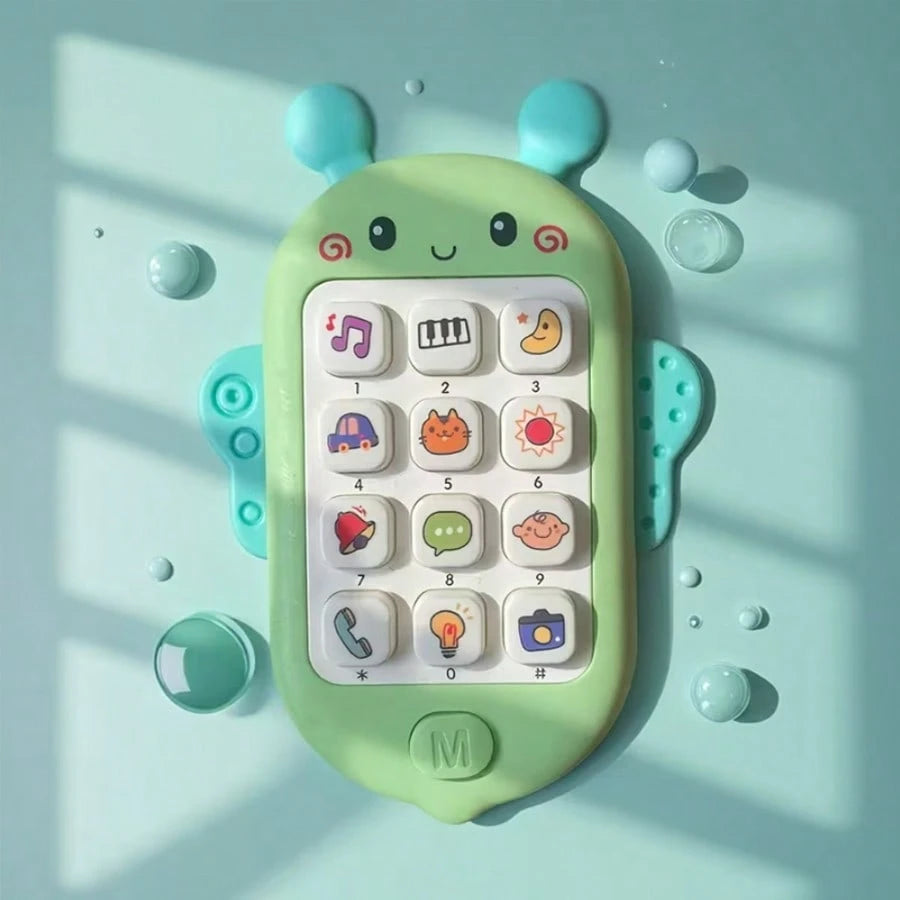 Music Bee Toy Phone, Early Education Learning Device, Built-In Lights And Songs, For Baby