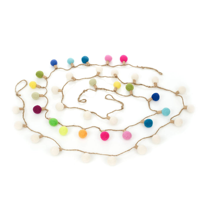 Needle Felt Decorative Garland | Lightbulb | Handmade and Fair Trade decorations