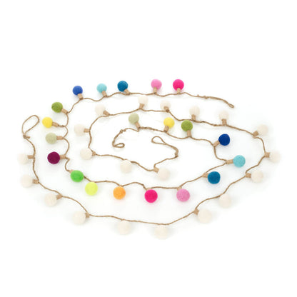 Needle Felt Decorative Garland | Lightbulb | Handmade and Fair Trade decorations