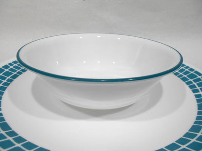 🌸 NEW Corelle AQUA TILES 18-oz SOUP CEREAL BOWL Mosaic Turquoise Teal Blue Green
