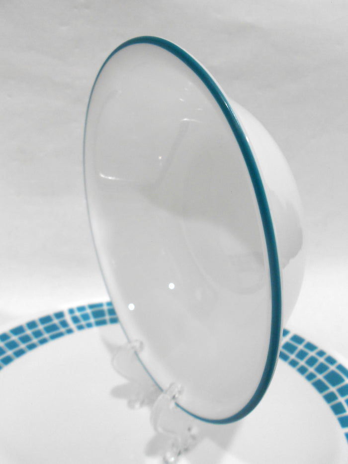 🌸 NEW Corelle AQUA TILES 18-oz SOUP CEREAL BOWL Mosaic Turquoise Teal Blue Green