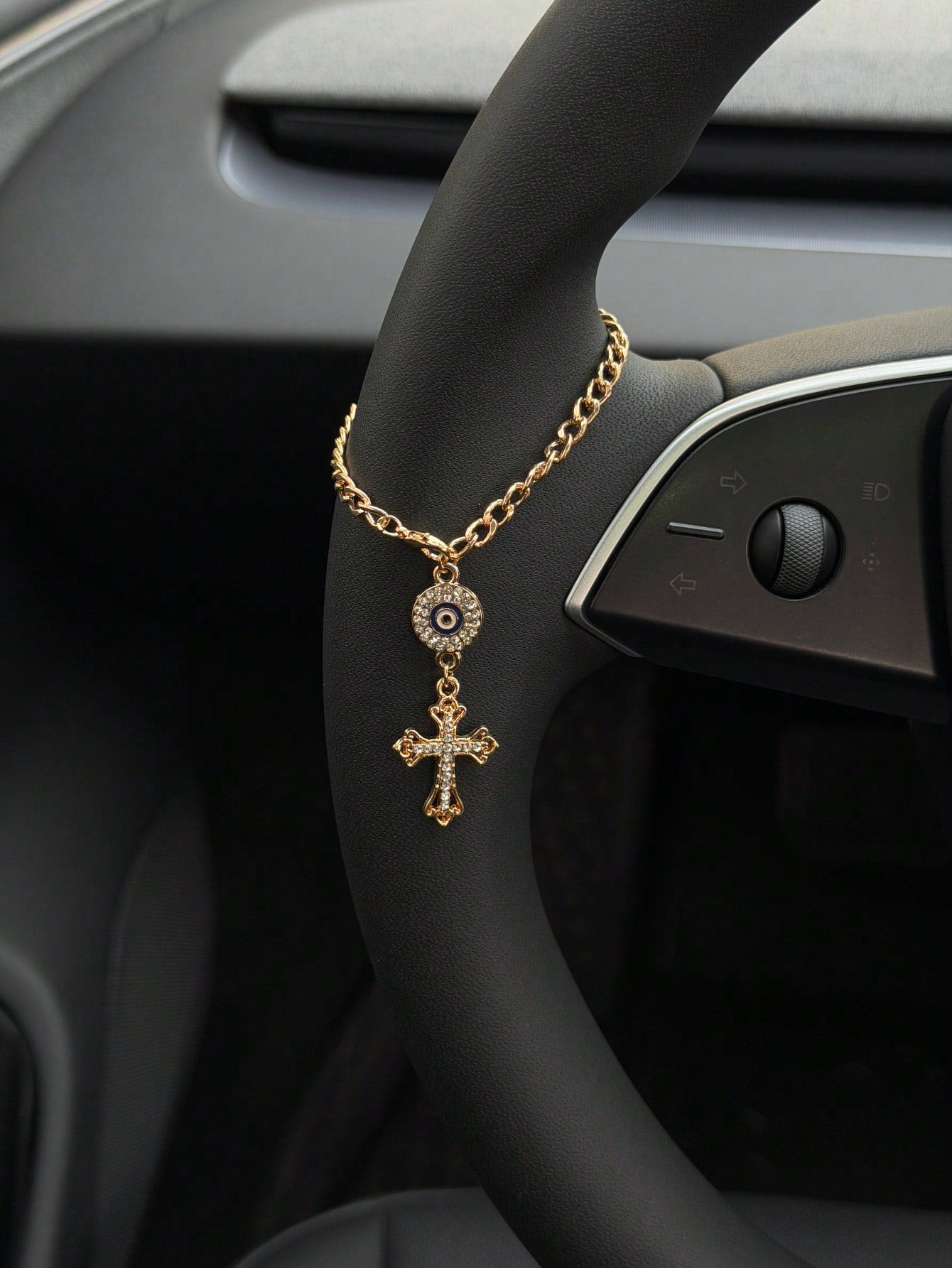 New Transparent Wing Metal Dragonfly Decorative Car Rearview Mirror Hanging Pendant