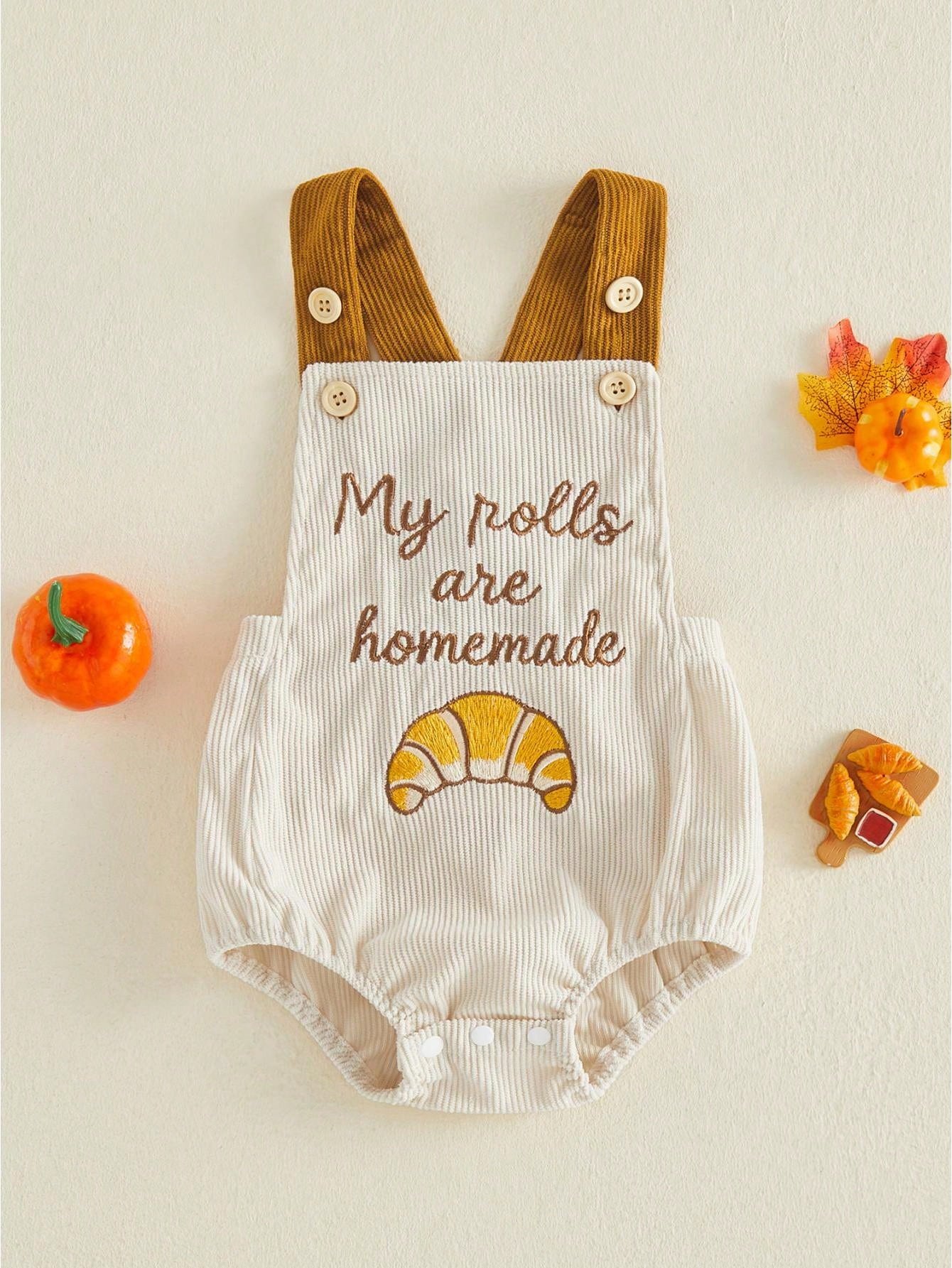 Newborn Baby Boys Thanksgiving Rompers Embroidery Sleeveless Bodysuits 3M 6M 9M 12M 18M Infant One Piece Short Jumpsuit
