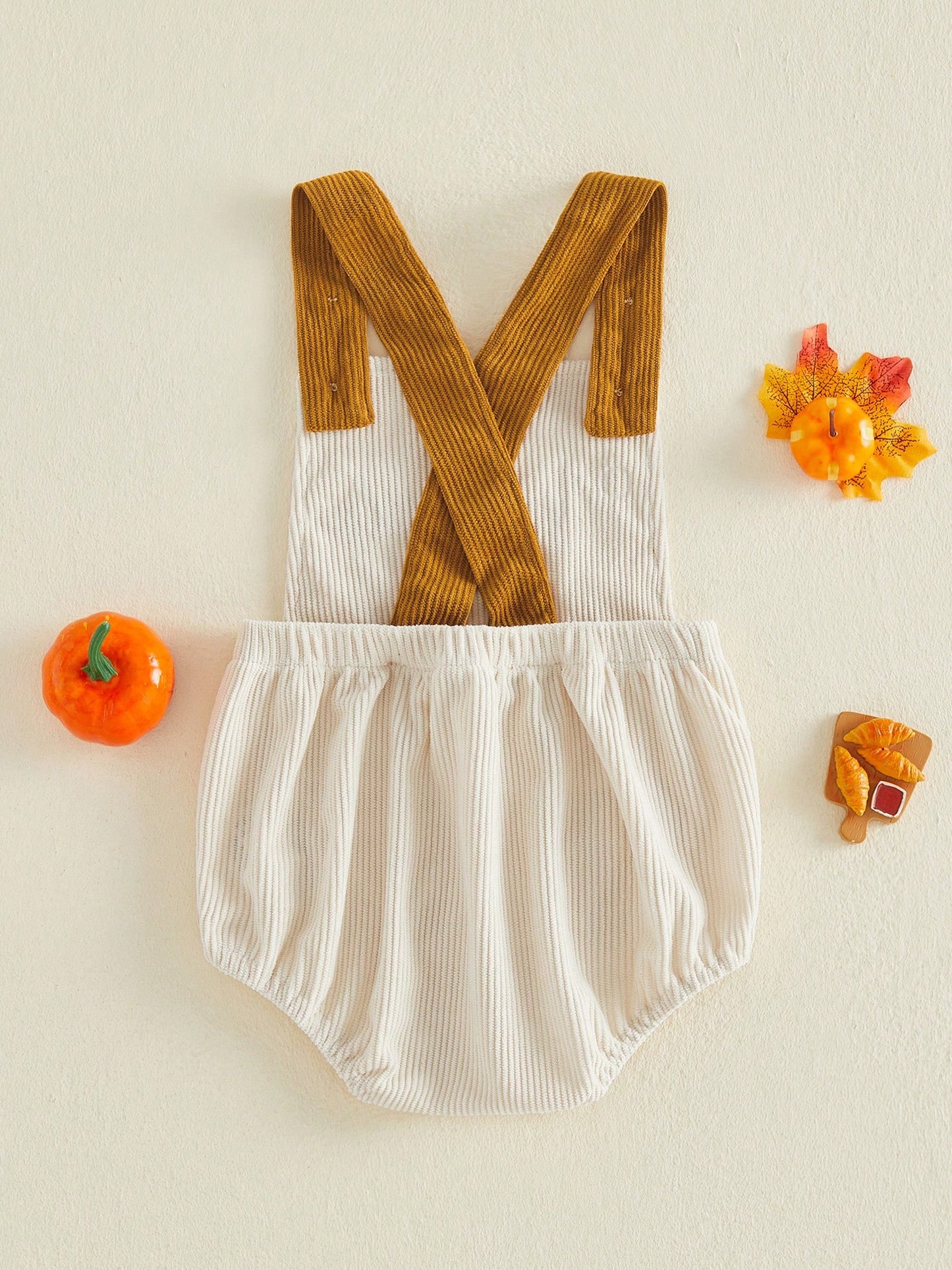Newborn Baby Boys Thanksgiving Rompers Embroidery Sleeveless Bodysuits 3M 6M 9M 12M 18M Infant One Piece Short Jumpsuit
