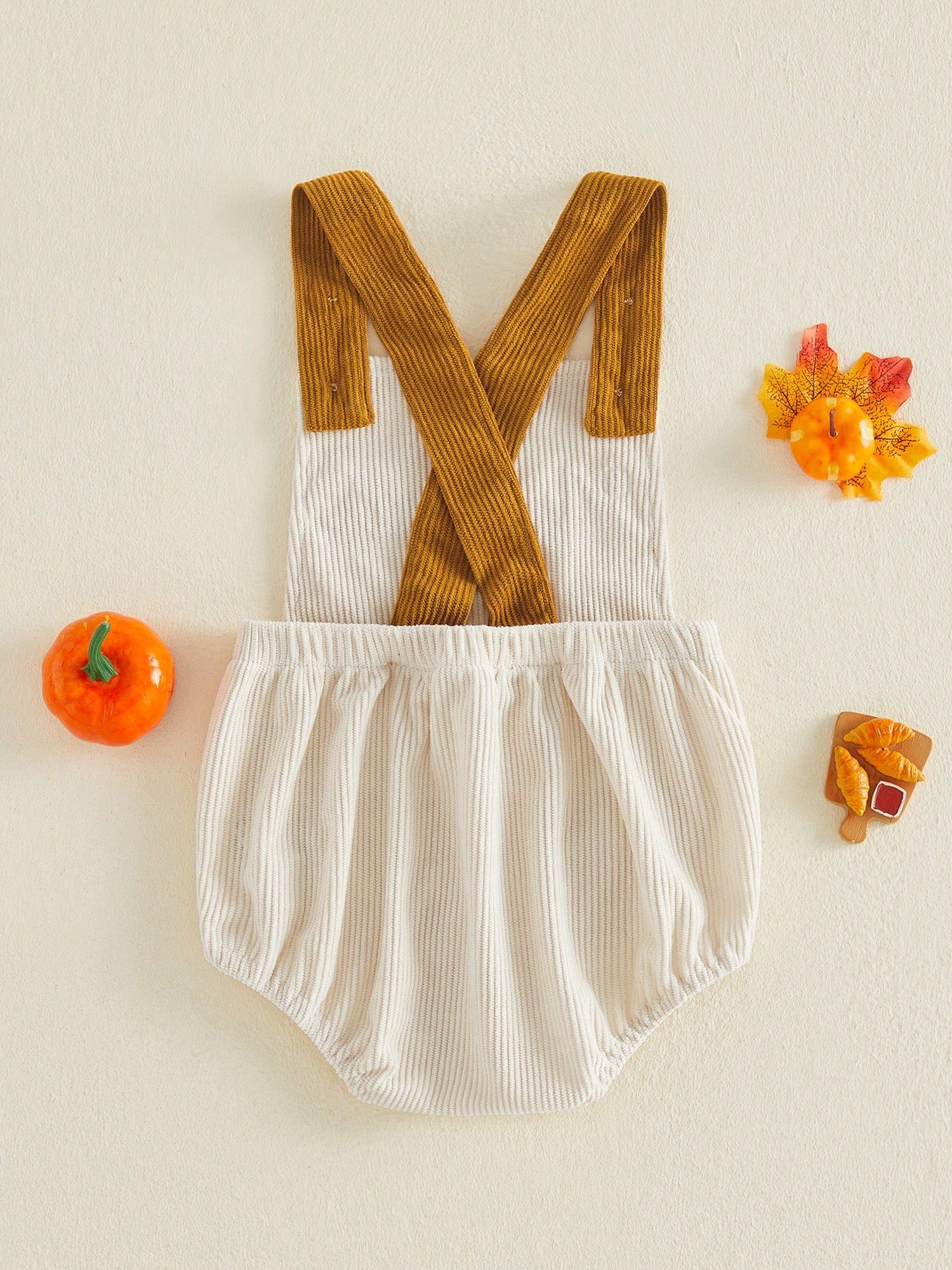 Newborn Baby Boys Thanksgiving Rompers Embroidery Sleeveless Bodysuits 3M 6M 9M 12M 18M Infant One Piece Short Jumpsuit