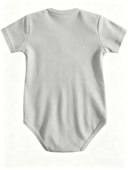 Newborn Cute Baby Infant Kids Girls Boys I May Be Small But I Am The Boss Milk Bottle Heart Pin Star Fun Print Short Sleeve Crew Neck Bodysuit Top
