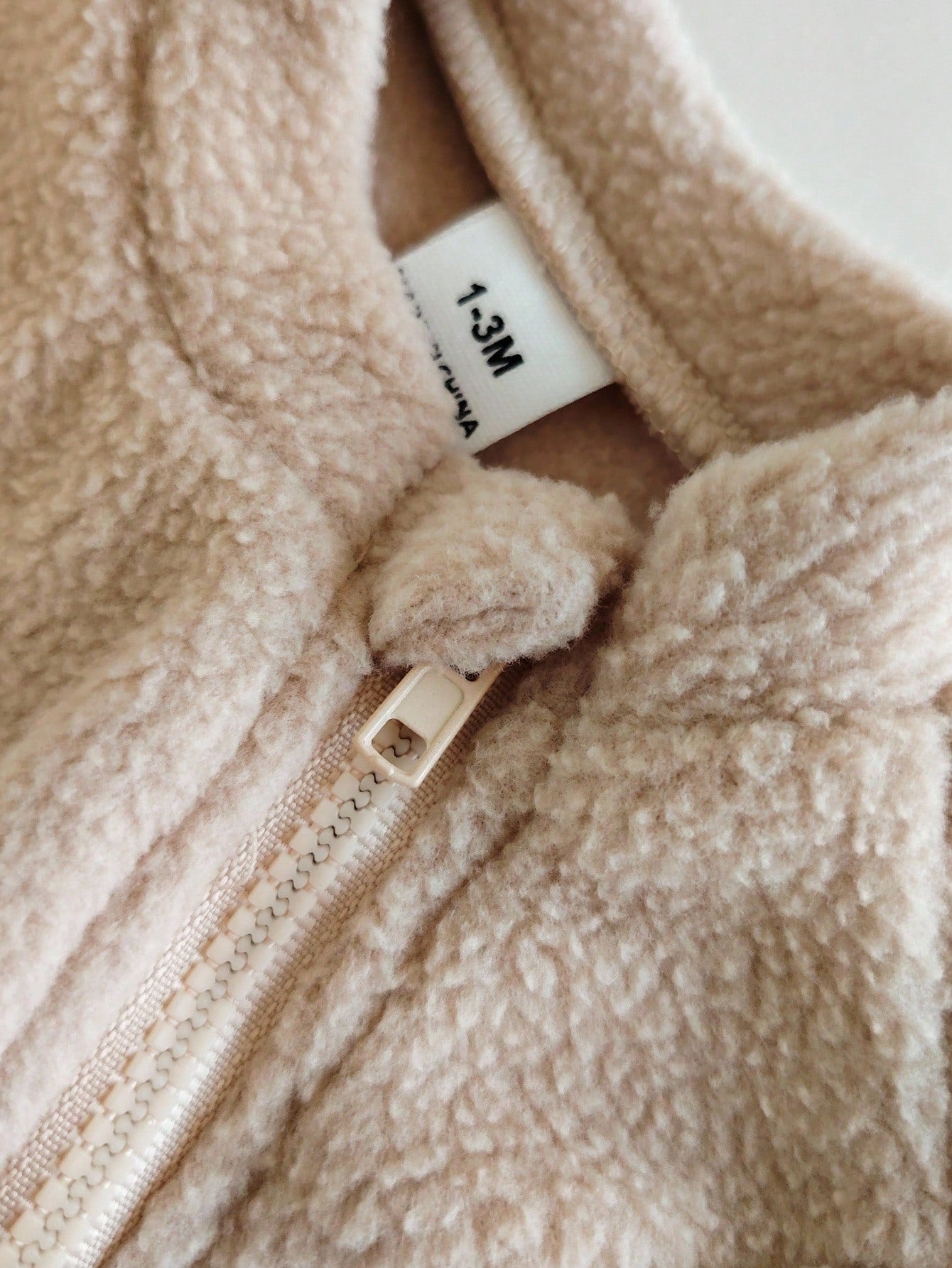 Newborn Plush Long Sleeve Zipper Romper With Hat,Beige Autumn Cherry Embroidery 2-Piece Set,Unisex Baby Homewear,Funny Graphic,Family Matching Clothes