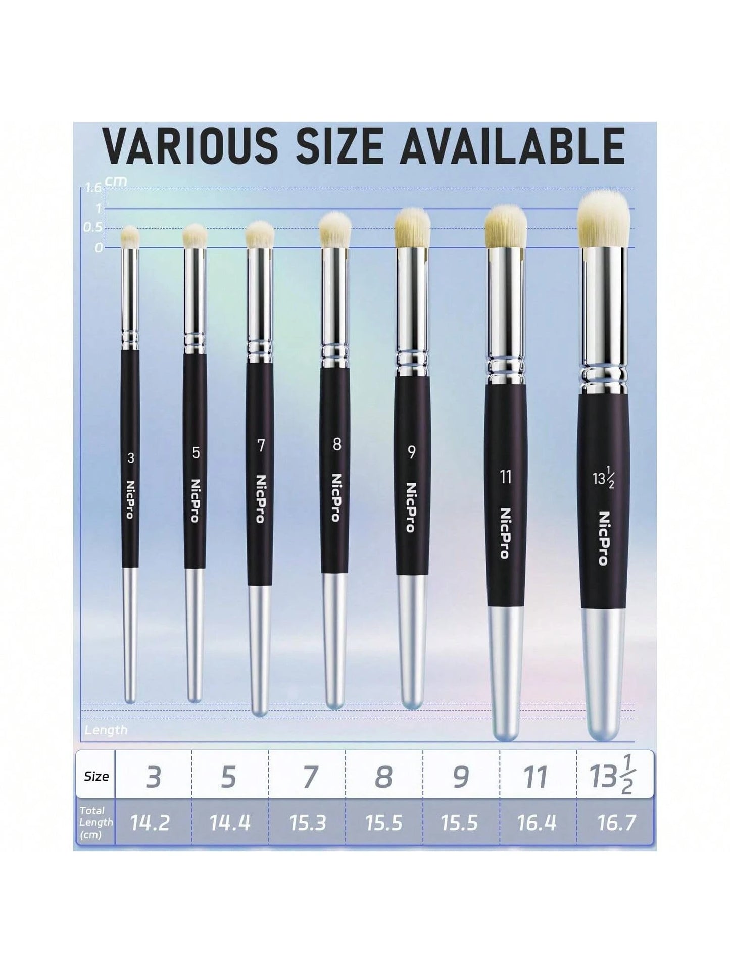 Nicpro Dry Brush Miniature Painting, 7 Sizes Professional Drybrush Set With Storage Case, Hobby Detail Paint Brushes For Tabletop & Wargames Miniature Warhammer 40K Model Painting