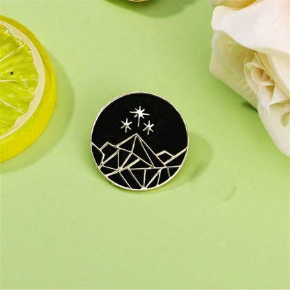 Night Court Enamel Brooch, Fashion Brooch, Lapel Badge, Backpack, Clothing Accessory, Friend Gift, Clothing & Bag Charm, School, Teacher Supplies, Bag Charm, Cute Office Accessory, Shirt, Jacket, Chri