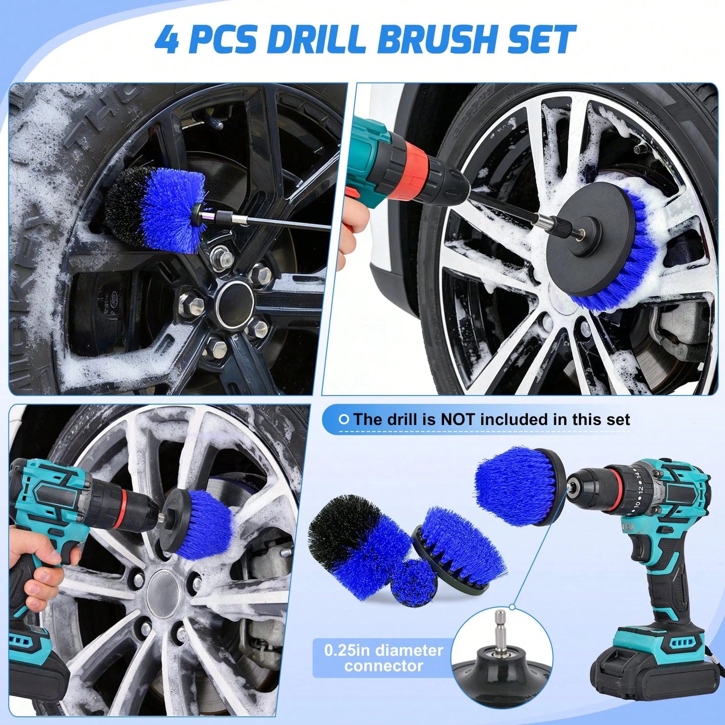 Nilight 52PCS Car Detailing Kit With Storage Bag, Auto Cleaning Tools Set For Interior & Exterior Car Care, Multi-Purpose Wash, Polish & Deep Cleaning Kit For Dashboard, Seats, Air Vents, Wheels & Tir