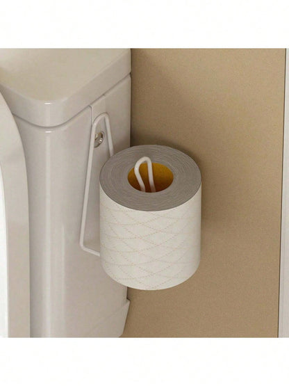 No Drill Toilet Paper Holder, Iron Art Bathroom Tissue/Towel Rack, Towel Hanger, No Need To Drill Holes On Wall, Suitable For Kitchen And Bathroom Storage, Bathroom Accessories, Essential For Back To
