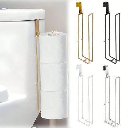 No Drill Toilet Paper Holder, Iron Art Bathroom Tissue/Towel Rack, Towel Hanger, No Need To Drill Holes On Wall, Suitable For Kitchen And Bathroom Storage, Bathroom Accessories, Essential For Back To