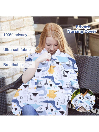 Oaoleer 1PC Car Seat Cover Baby, Carseat Covers Baby Boy, Minky Infant Car Seat Cover Winter, Peekaboo Opening Car Seat Canopy, Multi-Use Baby Carrier