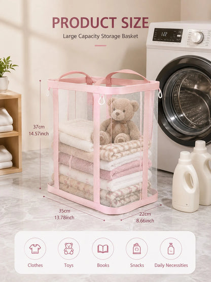 OBOVAY 1pc Foldable Toy Storage Bag, Baby Room, Toy Storage Bag, Newborn Essentials, Toy Storage, Nursery Decor, Girls Bedroom, Toddler Toys, Travel Essentials